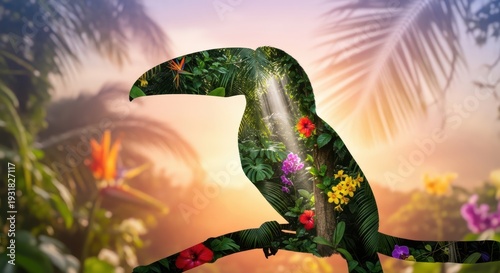 Toucan Jungle Art