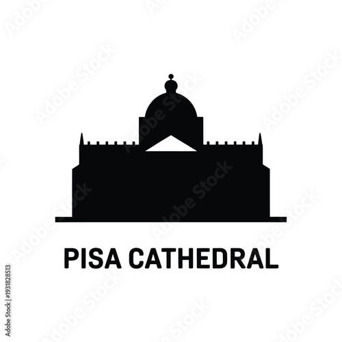 Silhouette of the pisa cathedral a famous italian architectural landmark