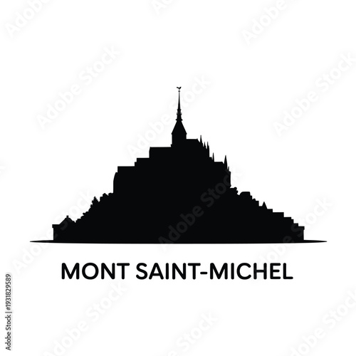 Mont saint michel silhouette a stunning tidal island abbey in france