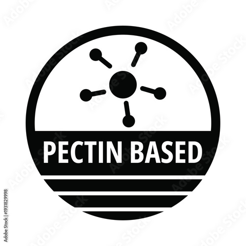 Modern pectin based logo design for food and beverage branding