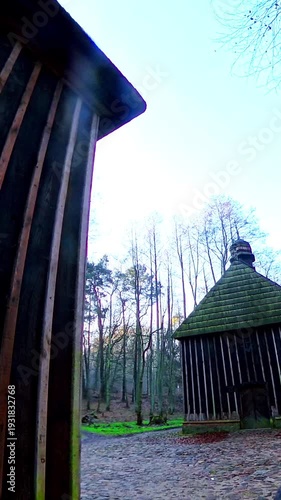 Wallpaper Mural Wooden chapel in the forest. Torontodigital.ca