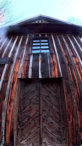 Wallpaper Mural Wooden chapel in the forest. Torontodigital.ca