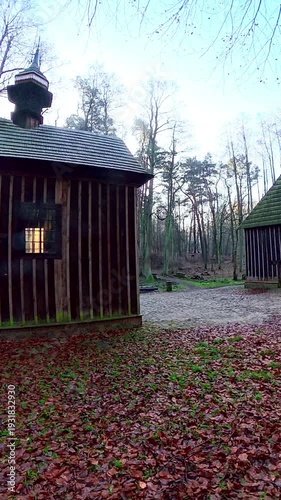 Wallpaper Mural Wooden chapel in the forest. Torontodigital.ca