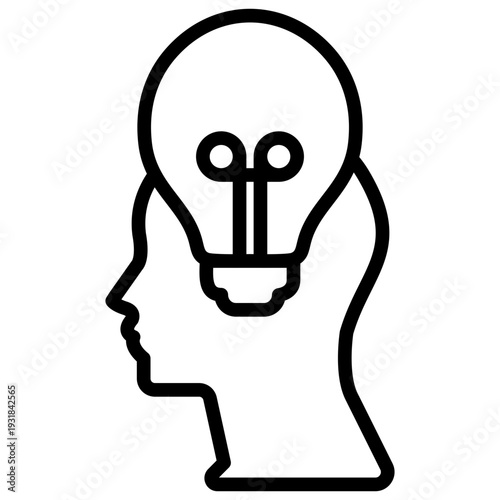 Imagination line icon