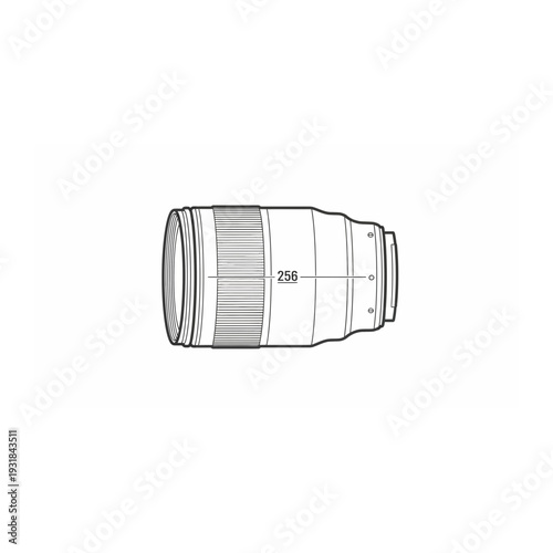A drawing of a metal connector