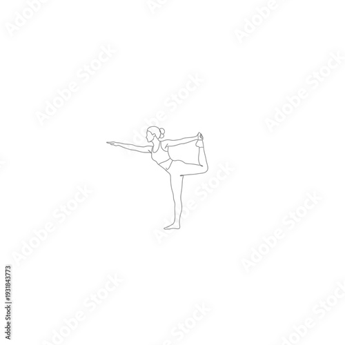A ballet dancer in a graceful pose