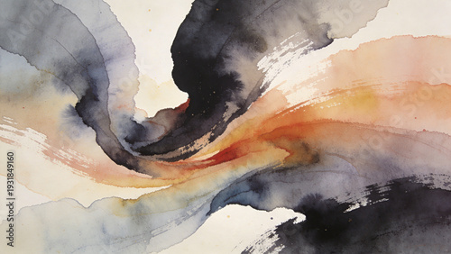 Elegant Abstract Watercolor Backgrounds With Soft Organic Shapes and Fluid Floral Forms