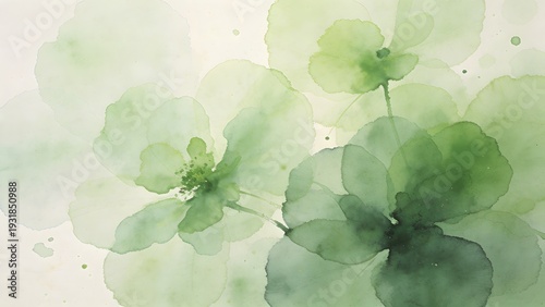 Elegant Abstract Watercolor Backgrounds With Soft Organic Shapes and Fluid Floral Forms