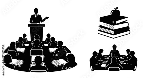 A powerful monochrome vector image of a united sports team in a celebratory huddle, embodying strong camaraderie, collective success, and deep unity