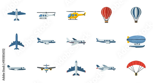 Collection of Various Aircraft and Air Transport.