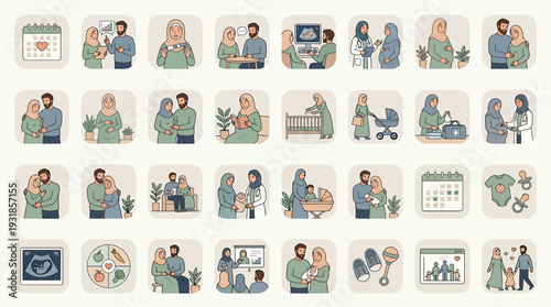 Diverse People Working Together Using Digital Devices in a Collaborative Scene. Vector Illustrations. EPS Editable