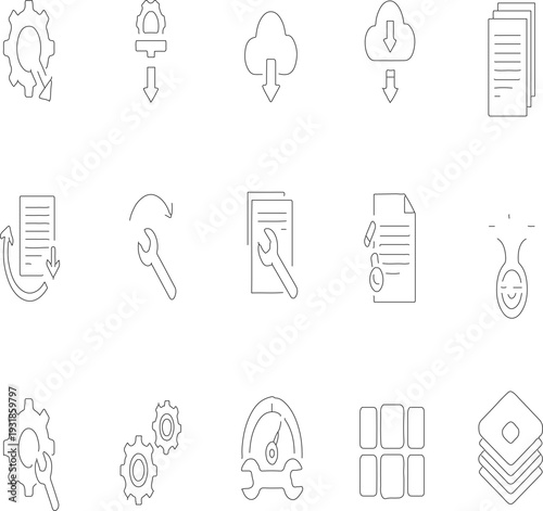 set of medical icons