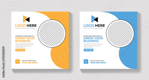 Business Idea Social Media Post Template, Instagram, LinkedIn, or Facebook	