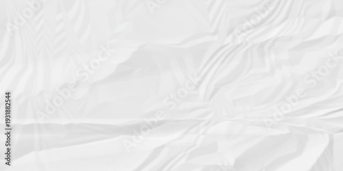 Paper texture background. Natural background designed for paper mockup design use. Old torn lined sheet paper with rough edges. Crumpled paper Blank white crumpled and creased paper poster.	