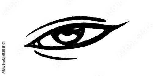 Devil Eyes Illustration with Sharp Expressive Urban Street Style.