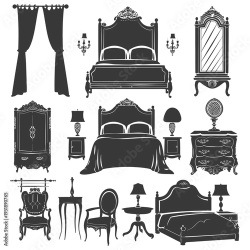 Collection of Silhouette Furniture in a Vintage Style
