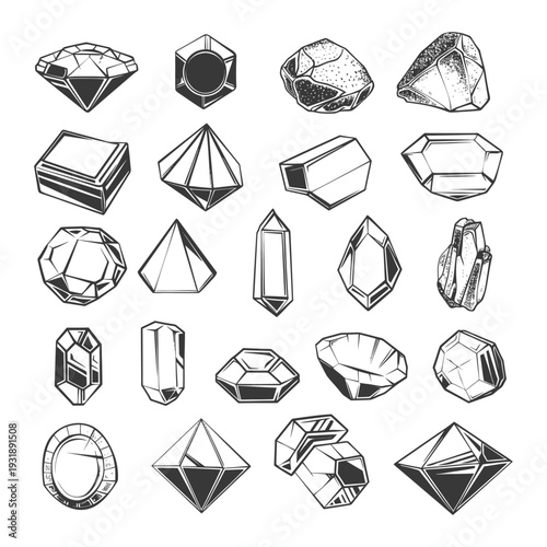 Collection of Various Gemstones and Crystals