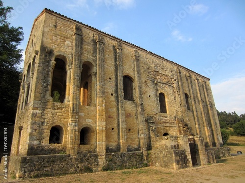 Iglesia de Santa Maria del Naranco Oviedo Asturias Spain lateral view