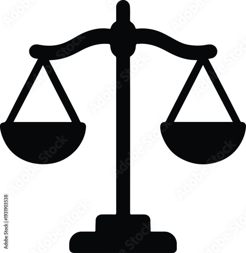 Law justice balance icon customer support line