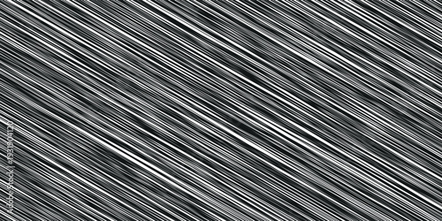 Halftone line gradient texture. Black diagonal stripe gradation background. Repeated slanted strokes pattern backdrop. Vibrating parallel lines wallpaper. Vanish oblique moire overlay. Vector