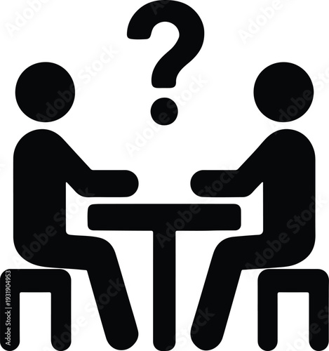 Professional meeting consultation customer support help icon