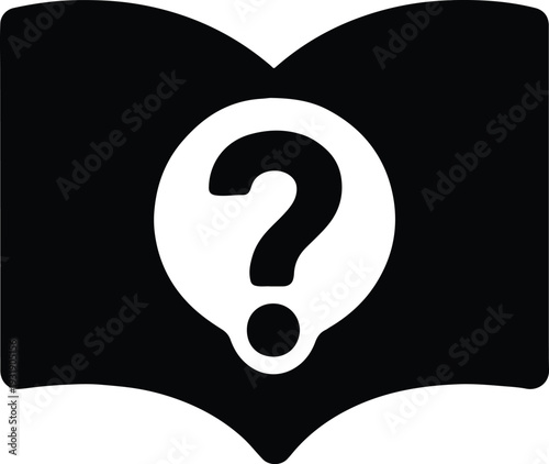 Open manual guide book customer support icon