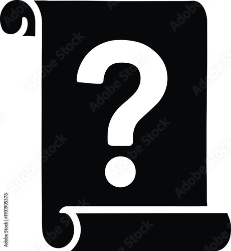 Legal scroll document help customer support icon