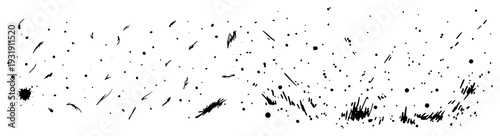 Abstract ink splatter and spray texture with grunge artistic marks