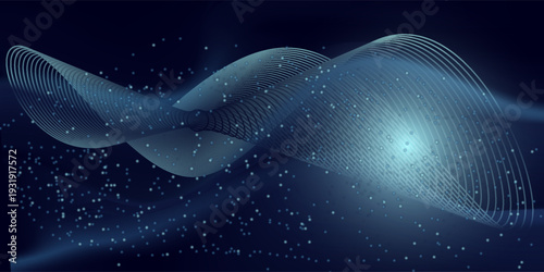 Grid of internet technologies. Abstract background with cobwebs. Large amount of data. 3d rendering.