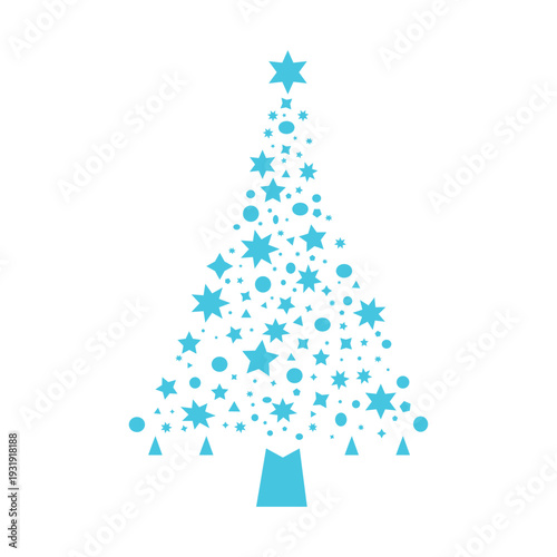 abstract christmas tree