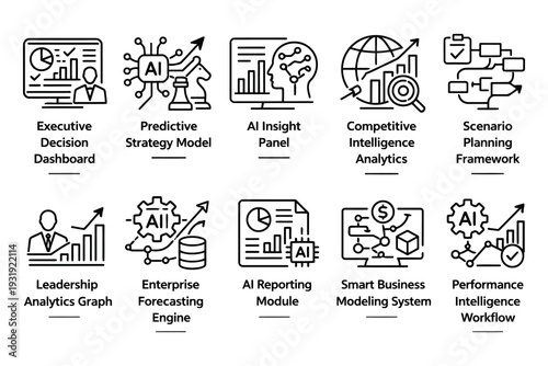 Key components of strategic business intelligence frameworks