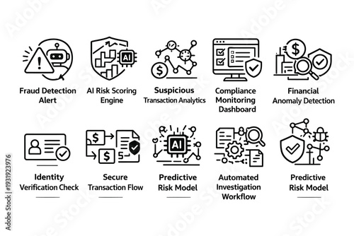 Illustration of digital transformation and cybersecurity components