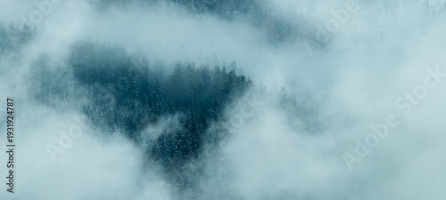 Aerial View of Winter Mount...