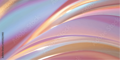 An abstract colorful rainbow background features a smooth motion of swirling waves and vibrant gradient curves in a creative vector illustration design
