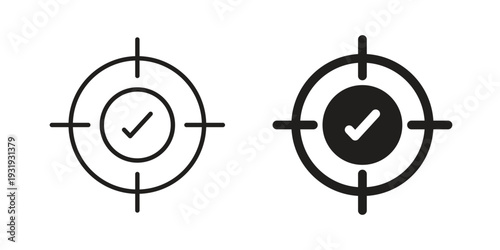Accuracy icon Symbol for App and Web UI Design Vectors