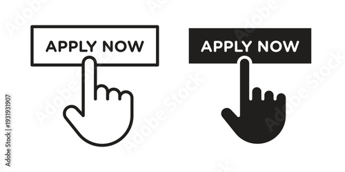 Apply icon Symbol for App and Web UI Design Vectors