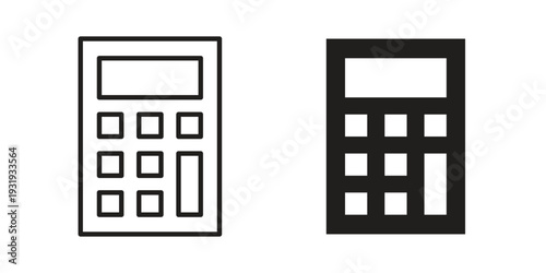 Calculator icon Symbol for App and Web UI Design Vectors