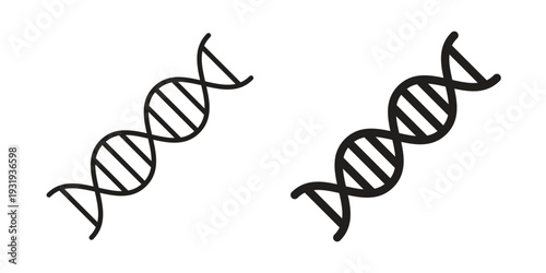 DNA icon Symbol for App and Web UI Design Vectors