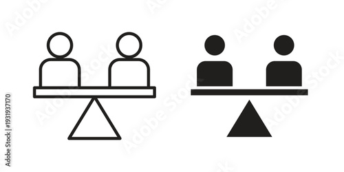 Equality icon Symbol for App and Web UI Design Vectors