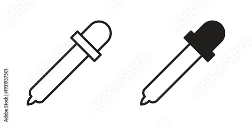 Eye dropper icon Symbol for App and Web UI Design Vectors