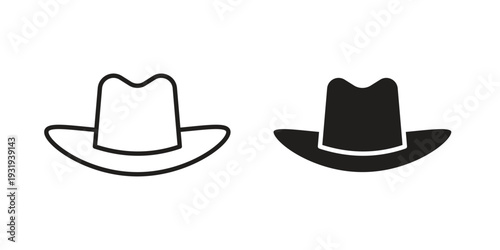 Hat icon Symbol for App and Web UI Design Vectors