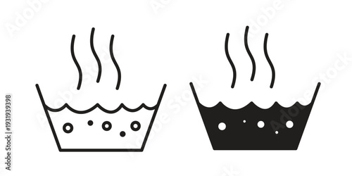 Hot Water icon Symbol for App and Web UI Design Vectors