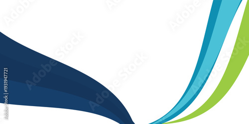 Modern abstract background with blue and green wave design. Perfect for corporate templates, business presentations, flyers, brochures, and digital banners. Clean, professional, and trending design