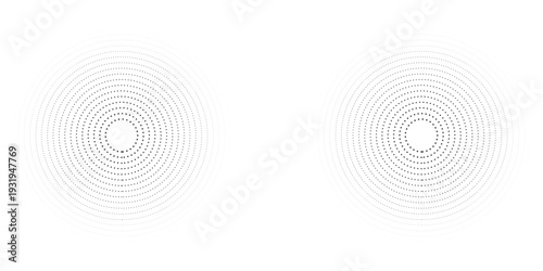 Modern abstract dot point background. The halftone dots are in the form of a circle. Spiral background. Black dots on white background.