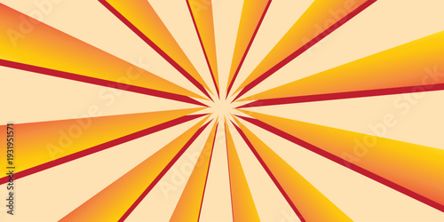 Hypnotic circus-style vector pattern with tapered lines converging to the center. Bold retro geometry, dynamic optical effect, perfect for posters, carnival branding, packaging, and modern graphic des