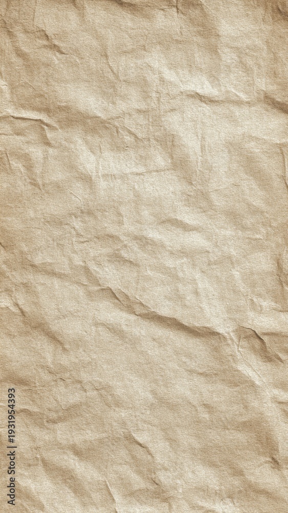 Fototapeta premium Crumpled Brown Paper Texture Background