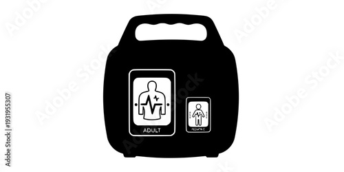 Defibrillator AED Emergency Medical Icon