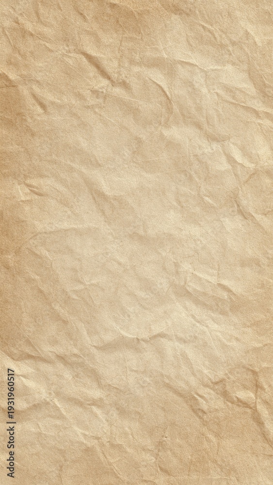 Obraz premium Vintage Crumpled Brown Paper Texture Background