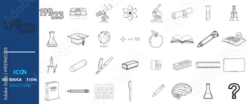 Set of music and medical icons vector illustration collection doodle sketch symbols