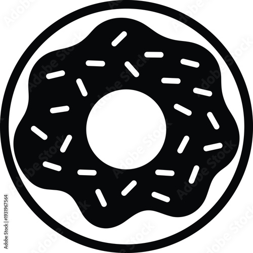 Vector silhouette icons set featuring car crash accident electric plug with lightning bolt and glazed donut isolated on white background for diverse conceptual design projects